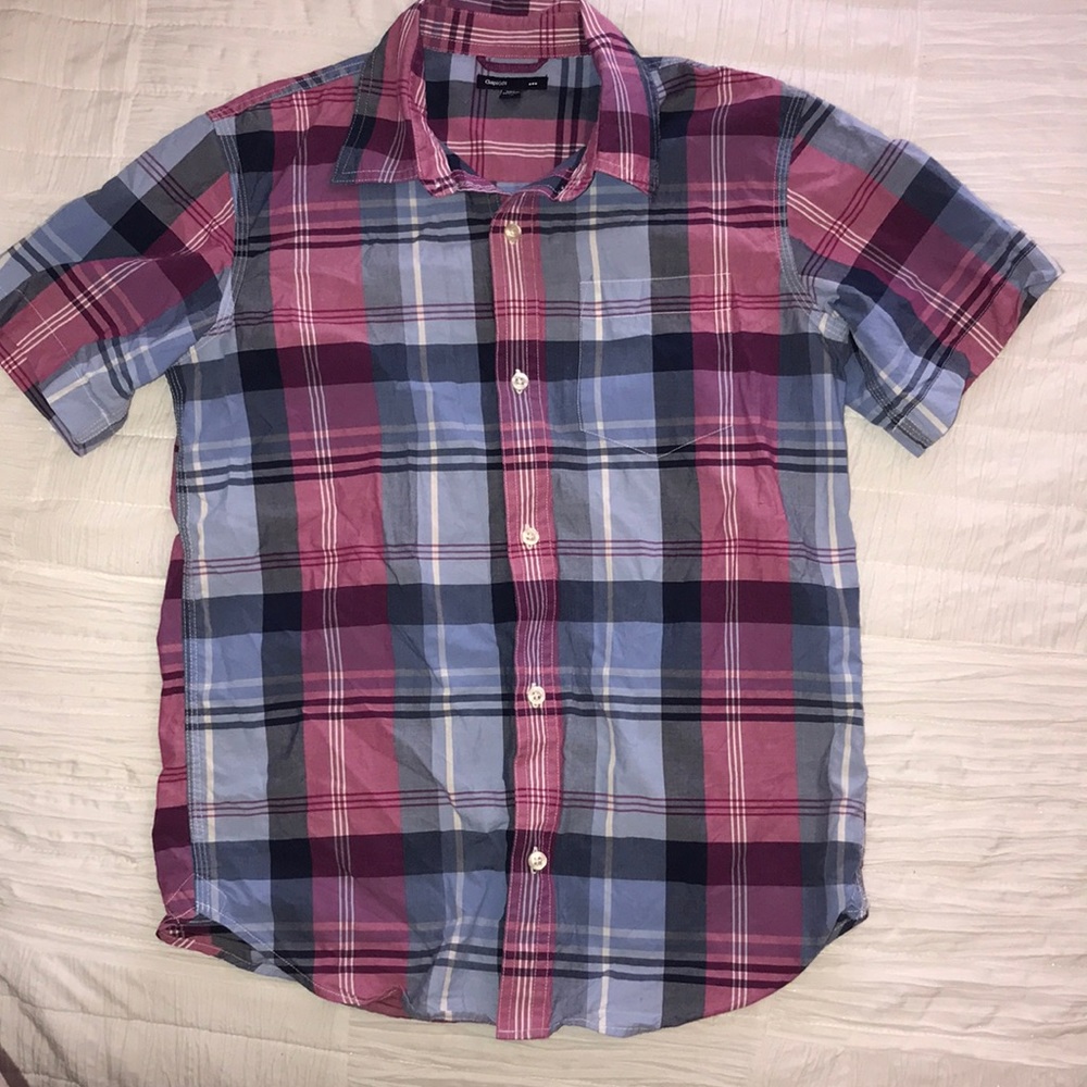 GapKids button down short sleeve shirt size XL